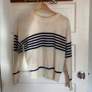 Cashmere Sweatshirt in Nautical Stripe